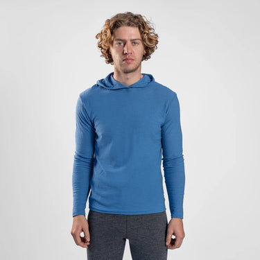 mens adventure sun hoodie color baby blue