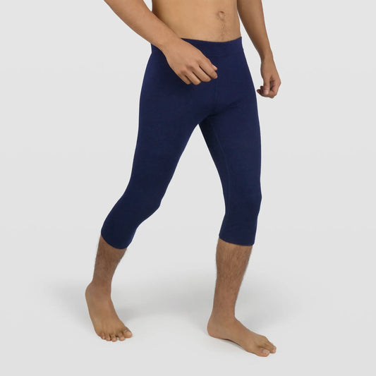 mens all natural leggings 34 midweight color navy blue