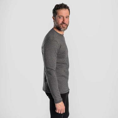 mens comfortable fit sweater midweight color gray