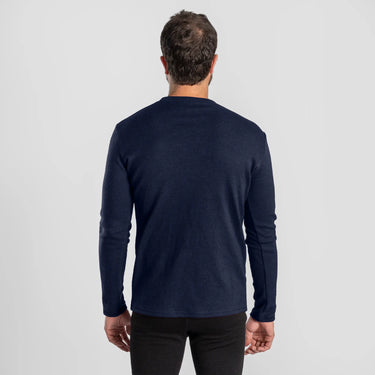 mens natural product sweater midweight color navy blue