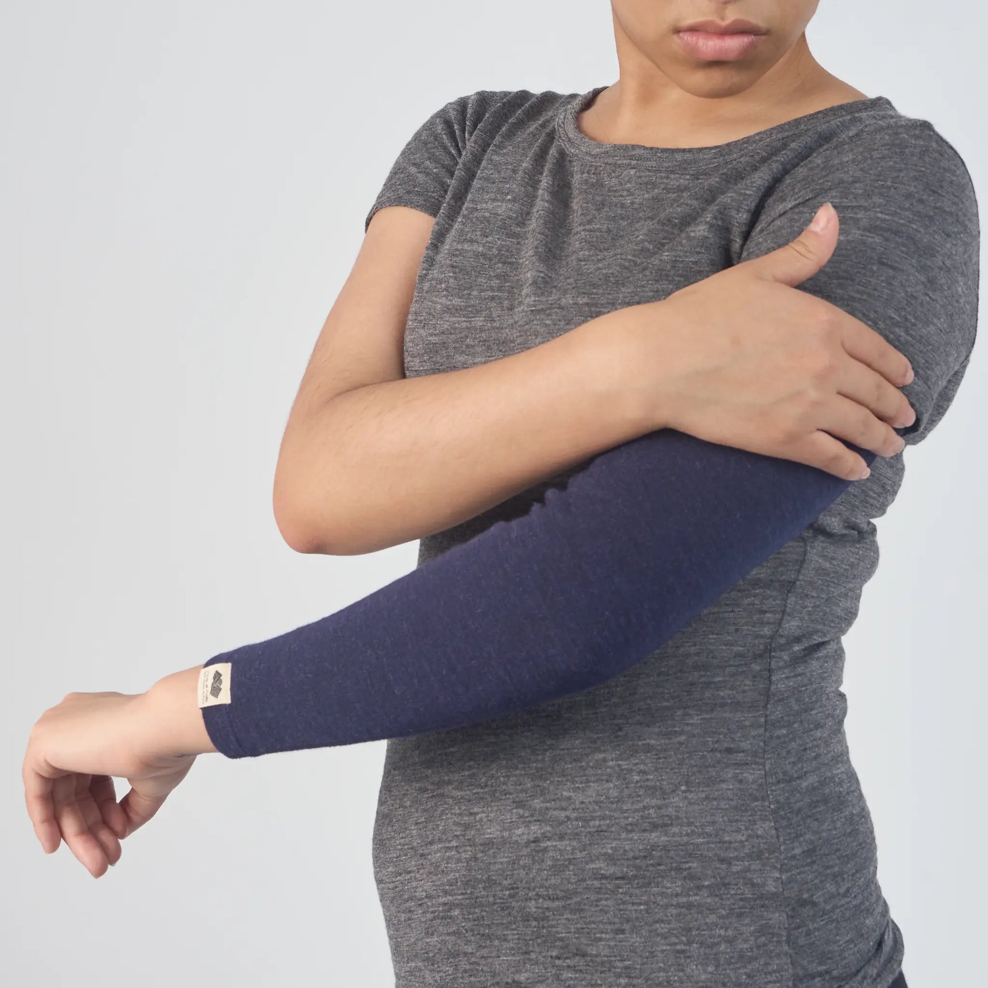 womens comfortable fit sleeve midweight color navy blue