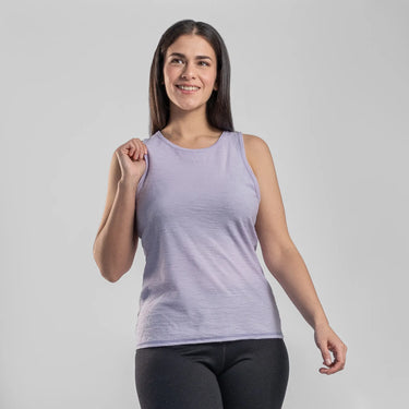 womens eco friendly running tank top ultralight color lilac