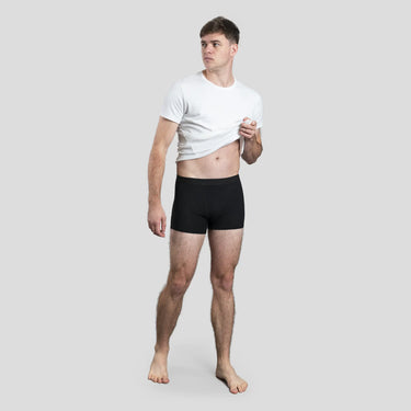 Men's Alpaca Wool Boxer Briefs: 160 Ultralight color Black
