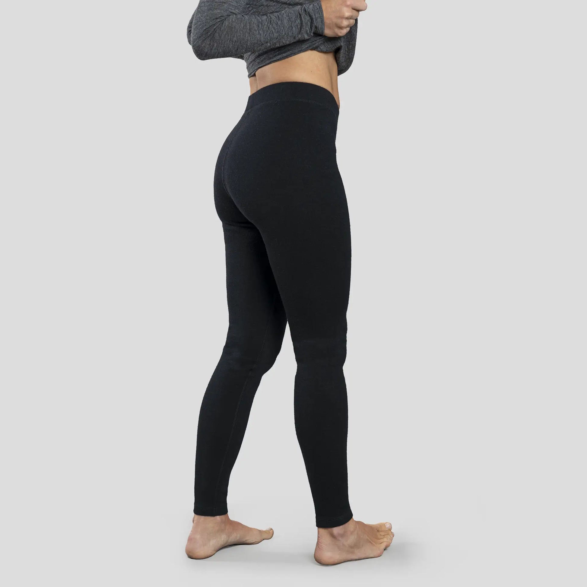 womens active comfort leggings lightweight color black