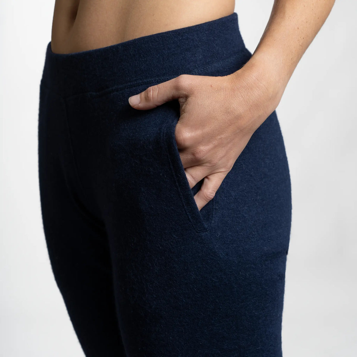 womens high performance joggers lightweight color navy blue